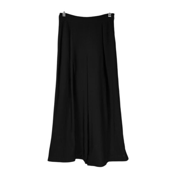 Diane Von Furstenberg Women’s Black Wide Leg Pants Pleated High Waist Pockets 0 - Picture 1 of 8